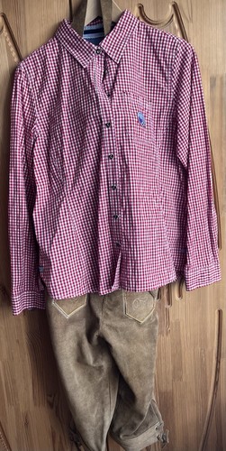 Oktoberfestbluse rot weiß - oktoberfestbluse, rot/weiß