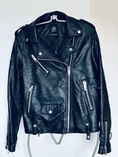 Kunstlederjacke Damen Schwarz Gr. 38