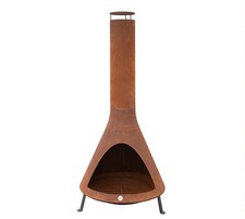 Gartenkamin Terrassenofen Feuerstelle Westmann Gartenofen Stahl Outdoor Rost