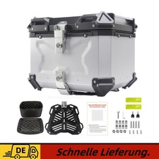 45L Motorrad Top Box Silber