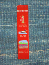 Buchzeichen Lesezeichen Minnesota Ladyslipper, The Loon, Source of Mississippi