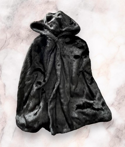 Schwarzes hallhuber kunstfell - schwarzes,