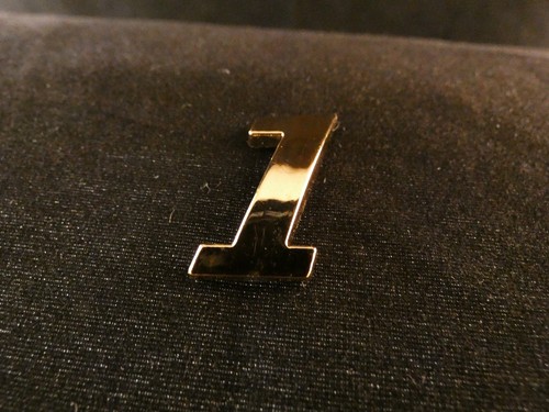 Karat vergoldet zahl 1 - 24,