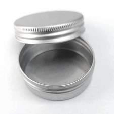 Alu Stülpdeckeldosen 10ml Schraubdosen Unterteil  Größe 36/12mm Dosen Leer Creme