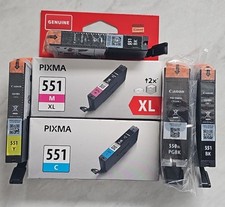 6 OEM Canon Patronen 1x 550XL