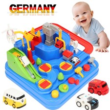 Auto Zug Track Set Pädagogisches Rennbahn Spielzeug mit Rakete für Kinder ab 3+