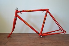 Vintage Raleigh Pacer XS Youth 16,5" 42cm rot Stahl Rennrad Rahmen & Gabel