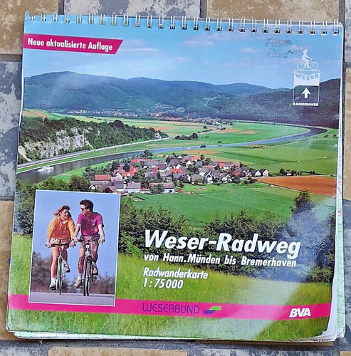 Radwanderkarte weser radweg - radwanderkarte, weser-radweg