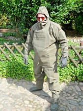 Bundeswehr Anzug Sandstrahlanzug  Gr.L 50 52  Schutzbekleidung oliv