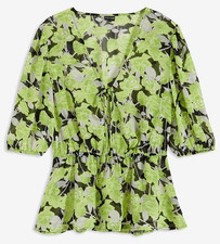 Tunikabluse Gr. 48 Schwarz