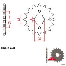JT Sprockets Countershaft
