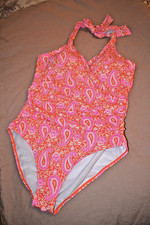 BODEN Badeanzug pink-orange