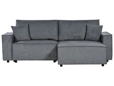 3-Sitzer Ecksofa dunkel grau