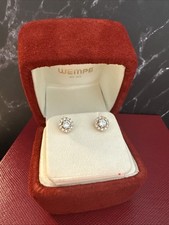 Solitaire Ohrringe WEMPE Blu Krone 18k Roségold Brillanten