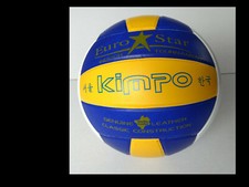 Volleyball Kimpo Euro*Star, Echt-Leder, Gr. 5, 3-farbig geklebt, Balldruckprüfer