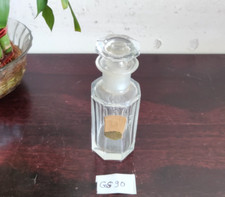 Vintage Divinia Wolff & Sohn Klar Glas Parfüm Flasche Deutschland Kosmetik GS90