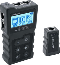Mcbazel Netzwerk RJ45 Tester Mit LCD Display, Netzwerk Kabeltester Mit Poe-Funkt