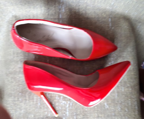 High heels pumps rot - high,