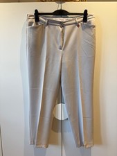 Relaxed by Toni Steffi Slim Fit Hose Bundfaltenhose Damen beige braun 46 K