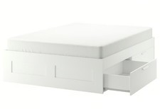 IKEA Bett Brimnes 140 x 20O cm NEU Bett + Schublade + Querbalken + Lattenrost