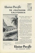 Union Pacific Railroad Deluxe Service At No Extra Cost 1929 Vintage Ad