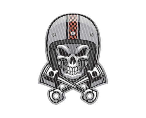 Skull aufkleber totenkopf - skull,
