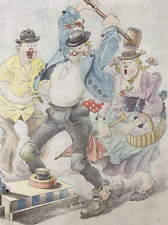 Original Zeichnung Karikatur