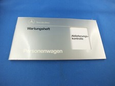 Mercedes maintenance booklet