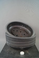 Bonsai Trainingsschale oval Kunststoffschale Anzuchtschale gebraucht schwarz