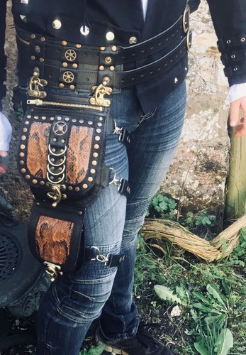 Leder schlangenleder steampunk - schlangenleder,