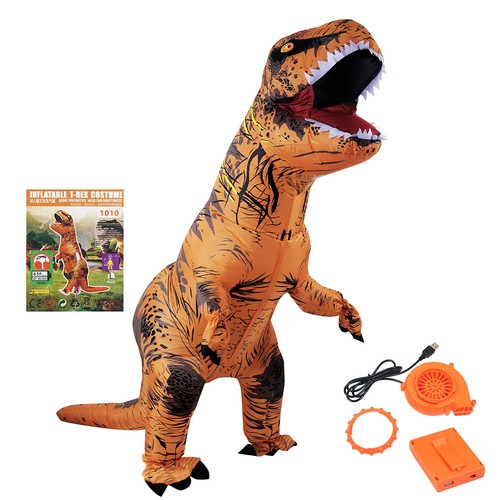 Aufblasbares kostüm rex - kostüm, t-rex
