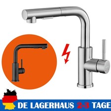 Niederdruck Küchenarmatur mit Ausziehbar Brause 360° Wasserhahn Spültischarmatur