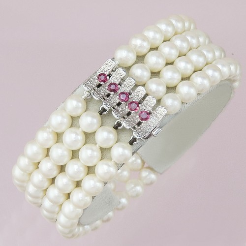Perlen armband vierreihig - armband,