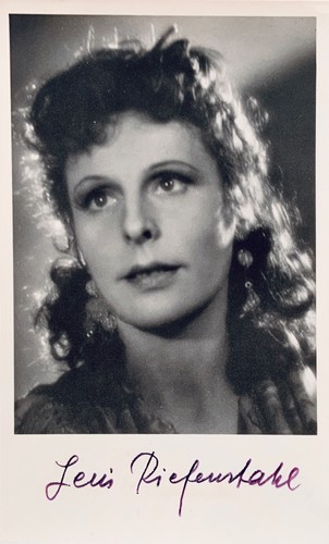 Leni riefenstahl signierte - leni,