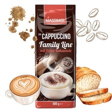 MASSIMO Cappuccino mit feiner Kakaonote 1 x 500g FamilyLine Instant Kaffeepulver