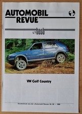 Sonderdruck Automobil Revue - Test VW Golf Country  -  aus Heft 50/1990