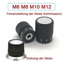 Poti Knopf Drehknopf Alu Skala