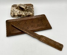 Altes Schreibtischset Kupfer Handarbeit A.Bartohsek - Mamorlöschblock