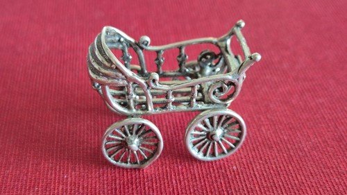 Kinderwagen miniatur figur - kinderwagen,