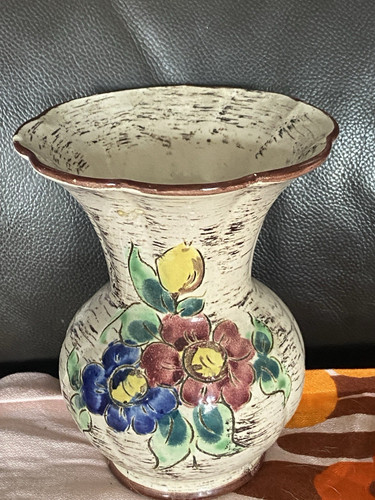Keramikvase handbemalt