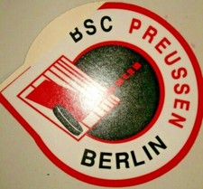 Aufkleber BSC Preussen Berlin   Eishockey  Sammlungsauflösung Fanartikel