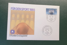 erstagsbrief , FÜR DEN SPORT , mi nr 1238 , sonderstempel bonn , vom 21.02.1985