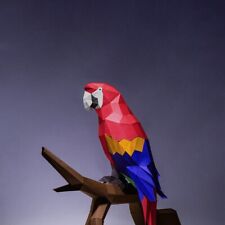 3D Papierbasteln Papagei