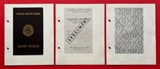 3 x Ausdruck Bogen Specimen Diplomaten Pass RUMÄNIEN Romania    ( F23668