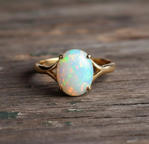 äthiopischer opal ring - opal,