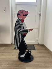 Vintage Retro Butler Stummer Diener Kunst Figur Dekoration Oldschool Rarität