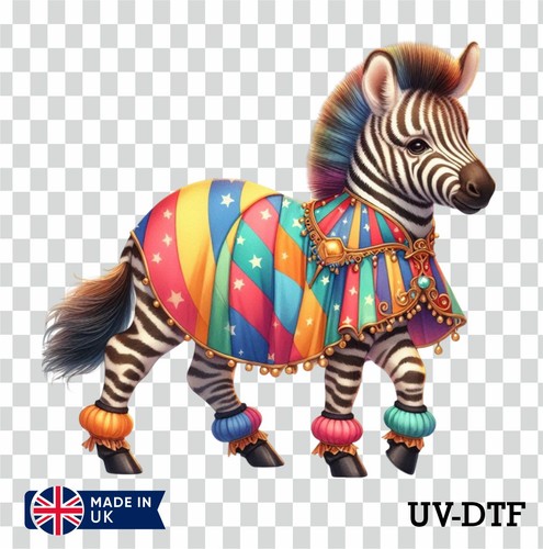 Zirkus zebra dtf - zirkus, aufkleber