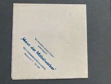 DDR Serviette  Aus Papier Ostalgie VEB