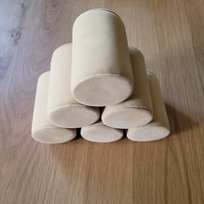 1 x hochwertiges, breites, großes Uhrenkissen mit Fixiergummi, Velour beige #491