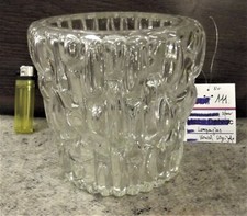 Lampe, Lampenglas, Klarglas, Strukturglas,1960er Jahre, schwer, Nr. 111